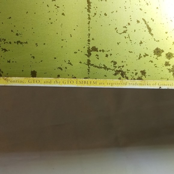 The New Pontiac GTO Single Side Metal Tin Sign - Picture 9 of 13